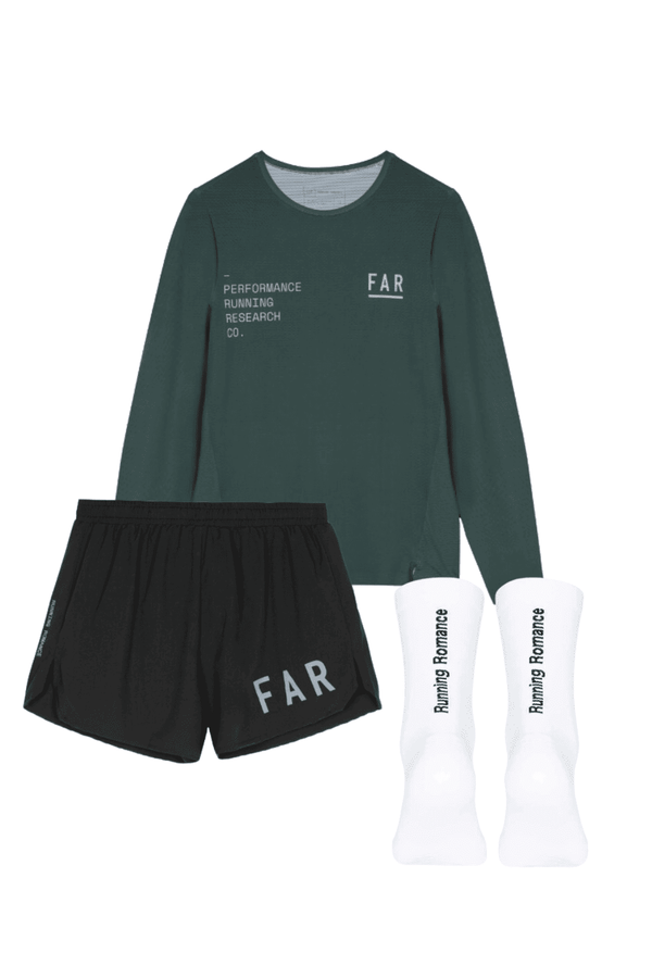 Performance Ultralight Long Sleeve Dark Green Kit - FAR RUNNING