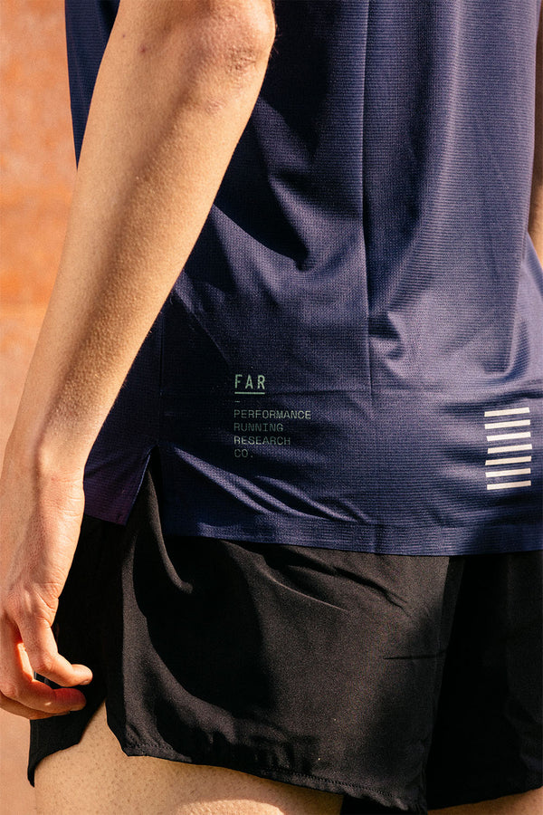 Performance Ultralight Tee Blue - FAR RUNNING
