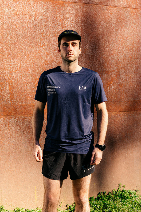 Performance Ultralight Tee Blue - FAR RUNNING