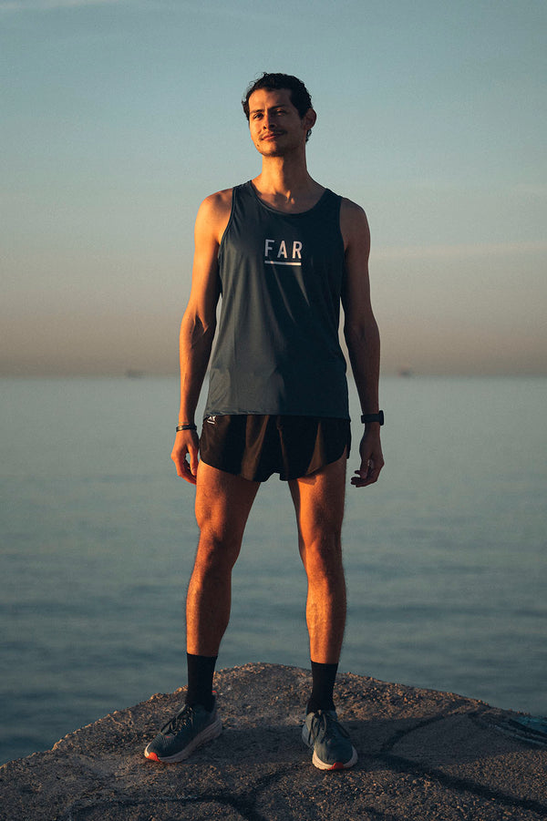 Ultralight Singlet Marathon Capsule Blue - FAR RUNNING