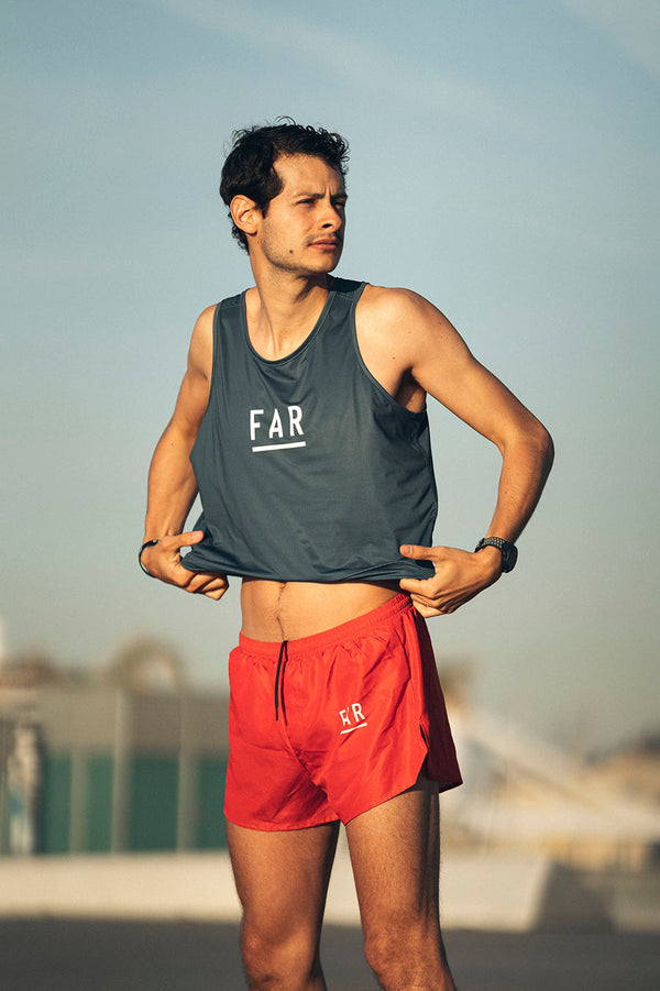 Ultralight Singlet Marathon Capsule Blue - FAR RUNNING