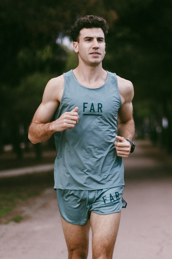 Performance Ultralight Singlet Light Green - FAR RUNNING