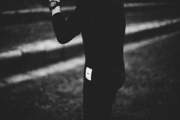 Classic 3/4 Merino Black Tee - FAR RUNNING