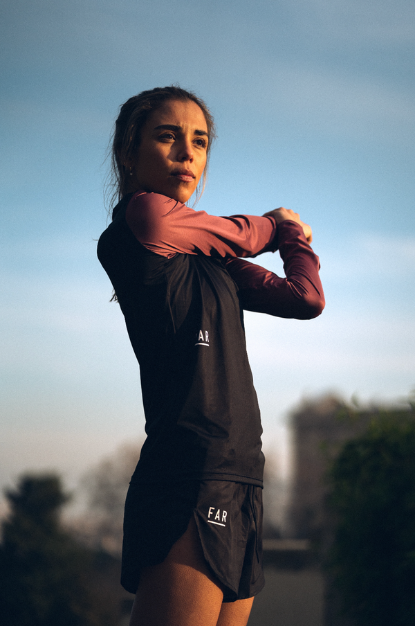 Long Sleeve Ultralight Tee Aubergine - FAR RUNNING