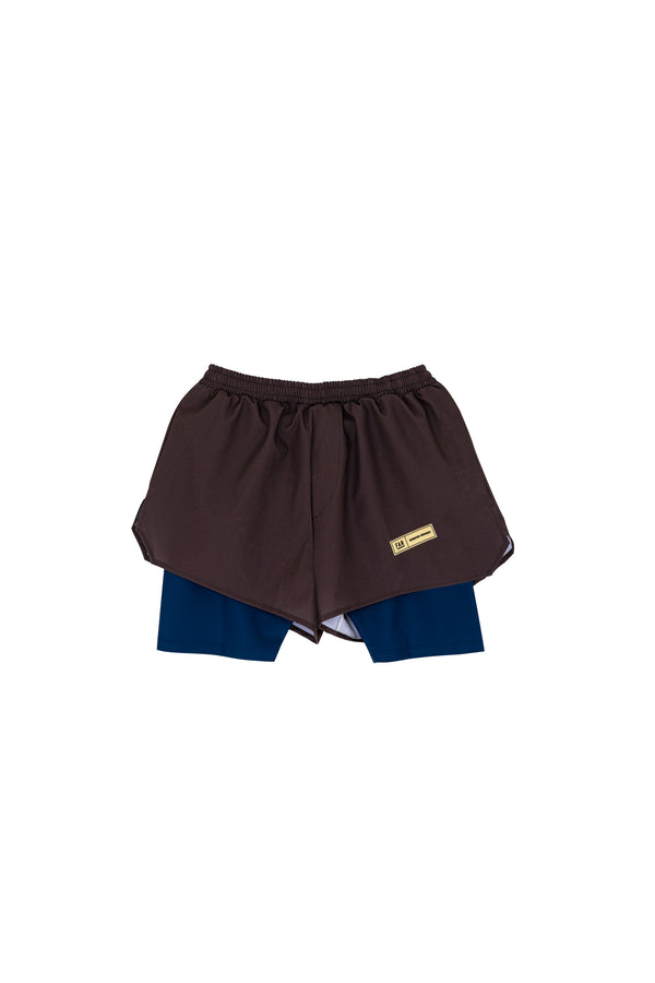 Ultralight Short 2 in 1 - Chocolate Brown - FAR RUNNING