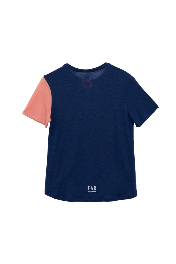 Classic Ultralight Merino Blue Tee - FAR RUNNING