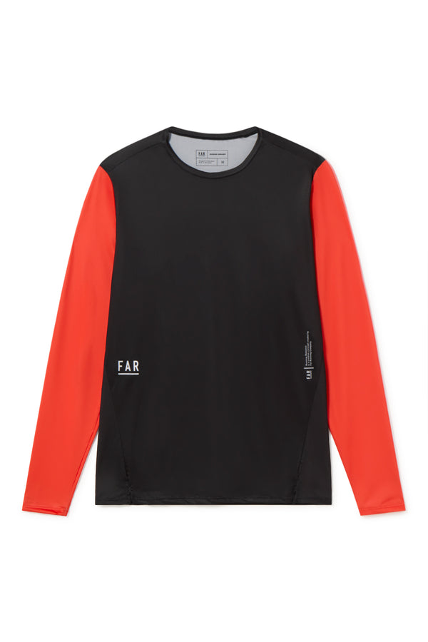 Long Sleeve Ultralight Running Orange - FAR RUNNING