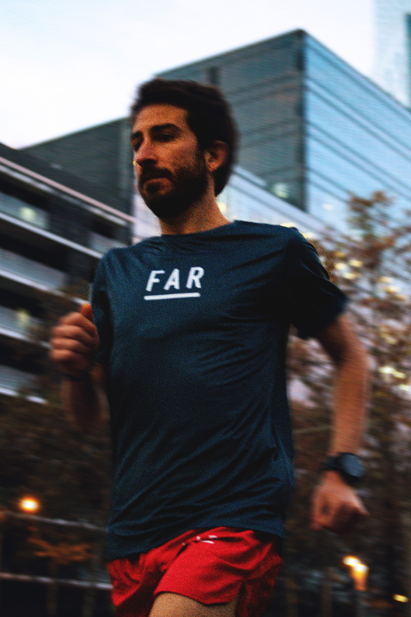 Ultralight Tee Marathon Capsule Blue - FAR RUNNING