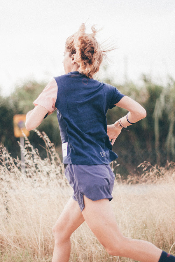 Classic Ultralight Merino Blue Tee - FAR RUNNING