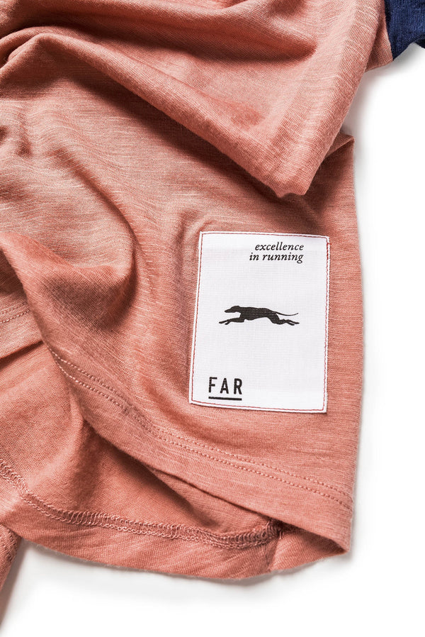 Classic Ultralight Merino Pink Tee - FAR RUNNING