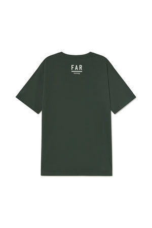 Unisex Organic Cotton Tee FAR Green - FAR RUNNING