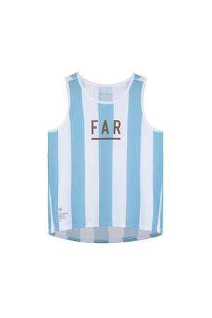 Performance Singlet Light Blue Stripes