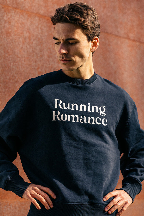 Running Romance Hoodie Blue