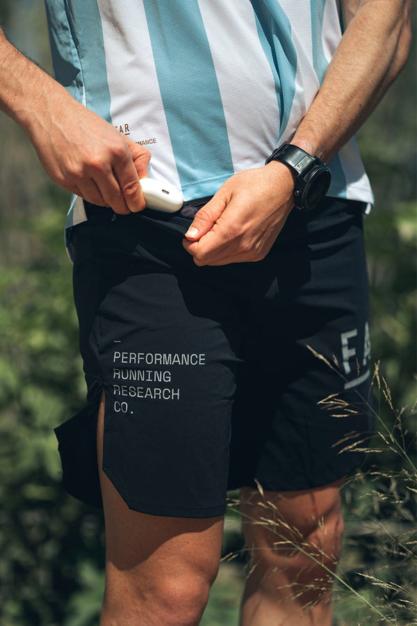 Ultralight Long Running Short Black