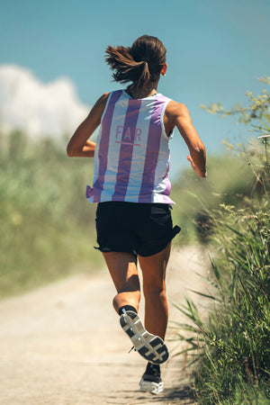 Performance Ultralight Singlet Pink Stripes - FAR RUNNING