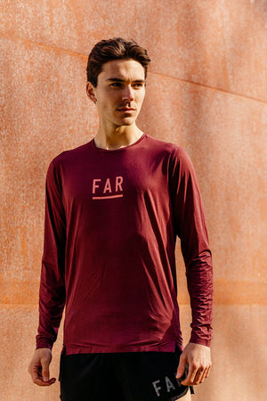 Performance Long Sleeve Burgundy Kit - FAR RUNNING