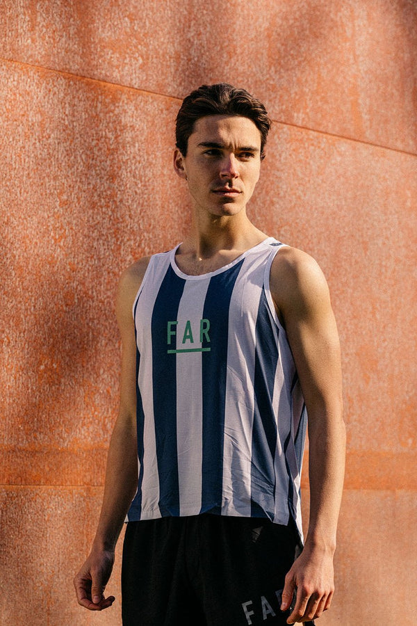 Perfomance Ultralight Singlet Dark Blue Stripes Kit