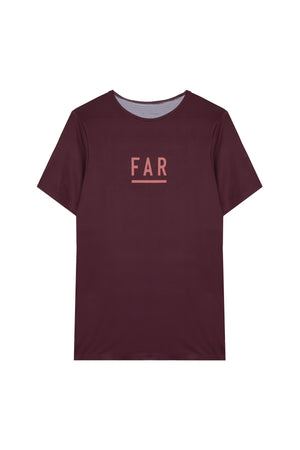 Performance Ultralight Tee Burgundy - FAR RUNNING