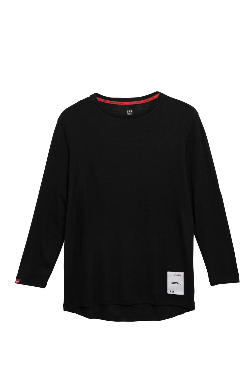 Classic 3/4 Merino Black Tee