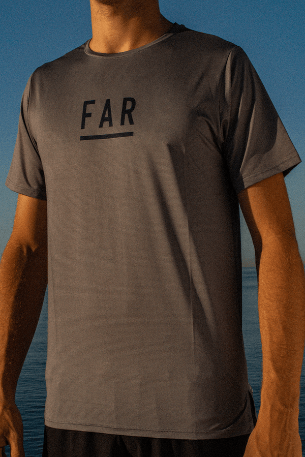 Ultralight Performance Running Tee Grey - FAR RUNNING